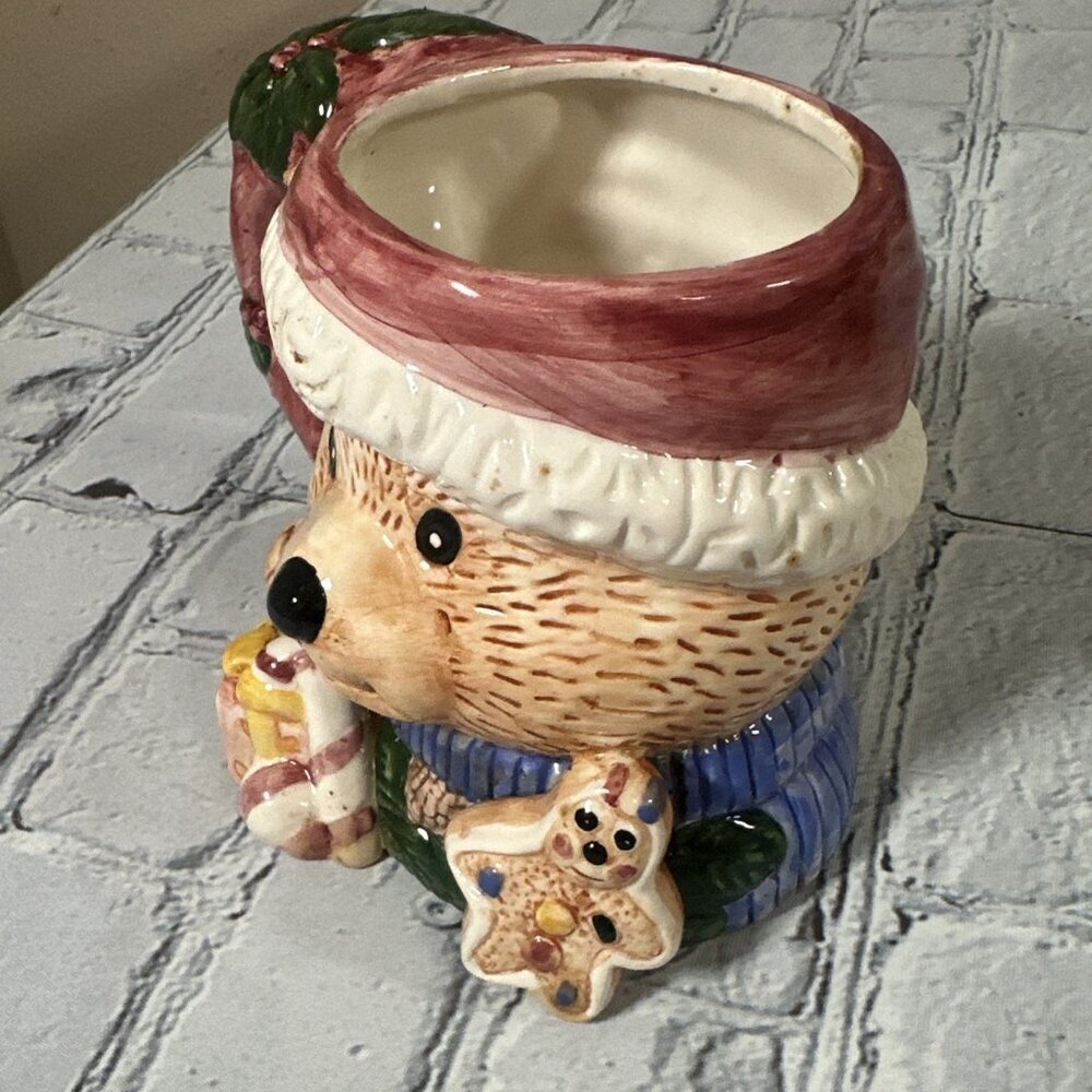 Christmas Holiday Teddy Bear Gingerbread Cookie Coffee Cocoa Mug Cup - Picture 2 of 8